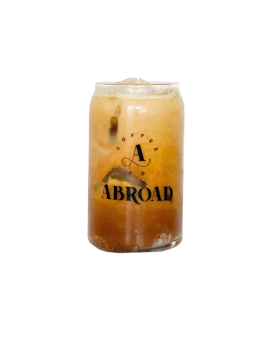 Abroad Iced Coffee Glass